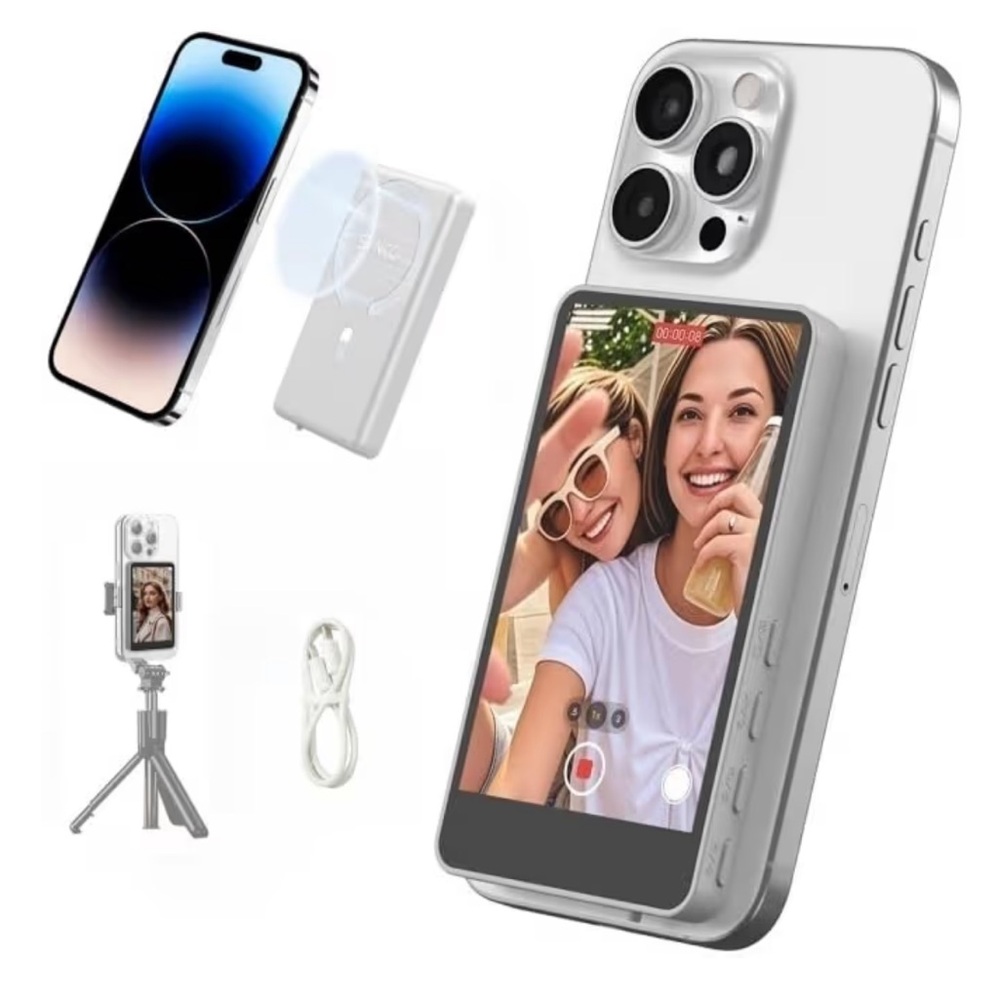 Phone Vlog Selfie Monitor Rear Camera Monitor Video Transmission for Live Stream